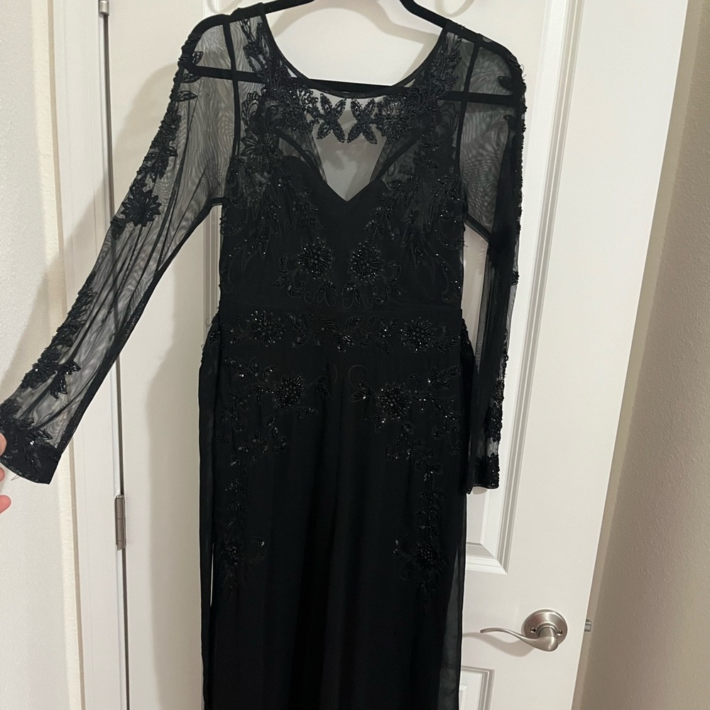 Dressy Black beaded jumpsuit